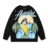 Amiri Hoodie High Street Fashionable Fashion Sweater-SX007