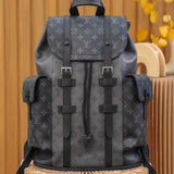 Louis Vuitton LV Backpack Top version M45419Silver Black Flower CHRISTOPHER Backpack Travel Bag Handbag Men's Bag Backpack Schoolbag Hiking Backpack N41379Black Plaid M43735Presbyopic