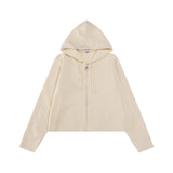 LOEWE Sweater 25fw Wool Zipper Sweater Jacket Short Women's Autumn New Arrival