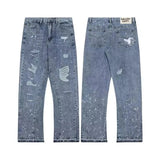 Gallery Dept Jeans High Quality Water Washed Hole Stitching Jeans GD