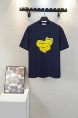 LOEWE T-shirt Chest Snake Head Pattern Print logo round Neck Short Sleeve25ss New Pure Cotton Unisex Style T T-shirt OS Loose Fit Base Shirt Top Half Sleeve T-Shirt