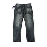 Armani Jeans Back Label Hardware Logo Logo Straight Washed Blue Jeans Autumn Winter New Unisex Straight Long Pants Loose Casual Wide Leg High Waist