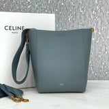 Celine women's bag Top version 【】SangleBucket Small Size Bucket Classic Lychee Grain Surface Cow Leather Wide Shoulder Strap Bucket Bag Shopping Bag Shoulder Women's Corssbody Bag