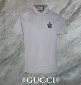 Gucci T-shirt Red and green chest G Letter Pattern logo Patch POLO Shirt Lapel Short Sleeve25ss New Unisex Summer Loose Short Sleeve T Business Commuter Short Sleeve Shirt Plus Size T-Shirt