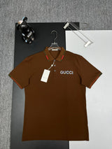 Gucci T-shirt Colorful letters on the chest logo Printing POLO Shirt Lapel Short Sleeve25ss New Unisex Style OS Loose T Summer Half Sleeve Business Shirt Plus Size T-Shirt