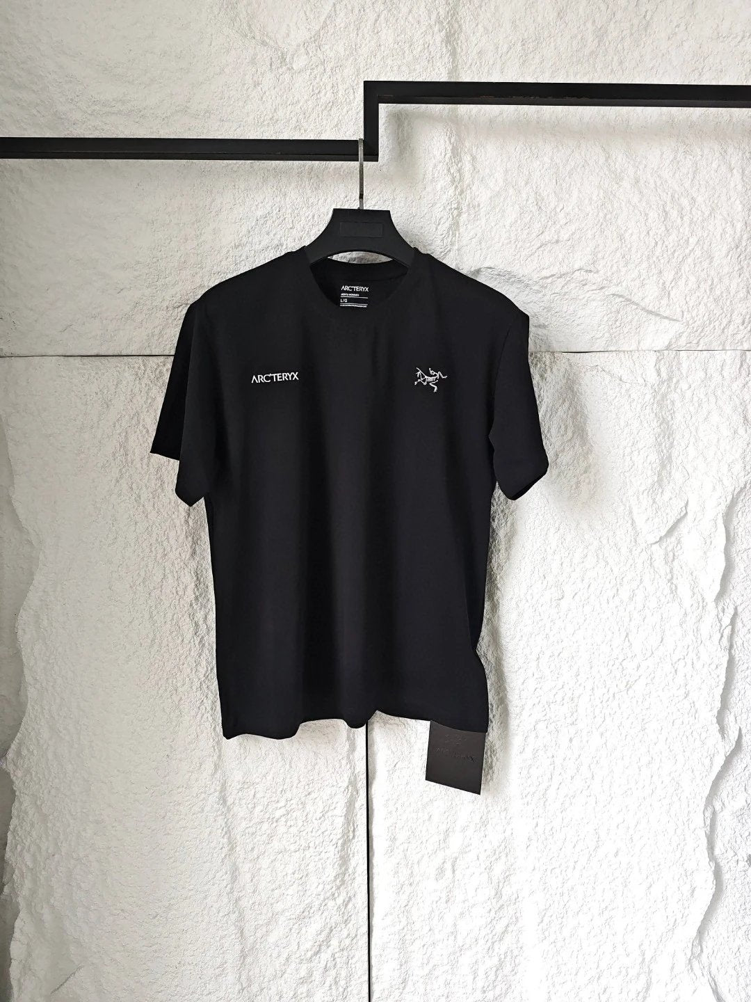 Arc'teryx T-shirt Front Double Label Print logo round Neck Short Sleeve25ss New Pure Cotton Unisex Style T T-shirt OS Loose Fit Base Shirt Top Half Sleeve T-Shirt