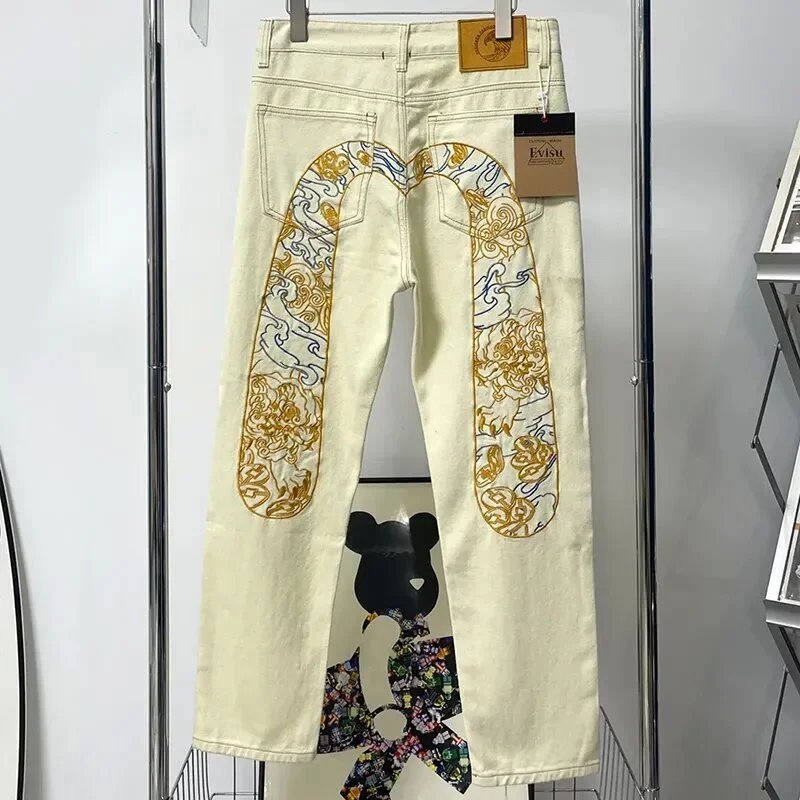 Evisu Jeans Fashion Y2Retro Hip Hop Jeans