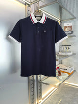 Gucci T-shirt Pocket letters logo Embroidery POLO Shirt Lapel Short Sleeve25ss New Unisex Commuter Short Sleeve Summer Loose Fit T Business Shirt Plus Size T-Shirt