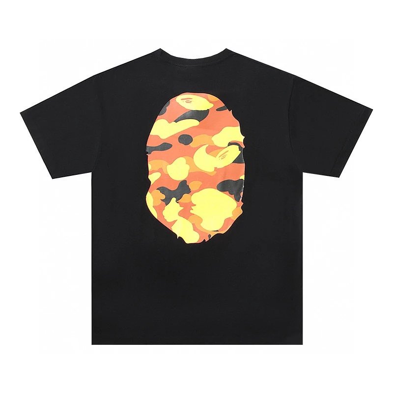 Bape T-shirt Top Version New Print Men's and Women's Casual Short Sleeve T Summer Fashion T-shirt