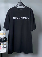 Givenchy T-shirt Classic Letter Print on the Chest logo round Neck Short Sleeve25ss New pure cotton T Unisex T-Shirt OS Loose Fit Base Shirt Top Half Sleeve T-Shirt