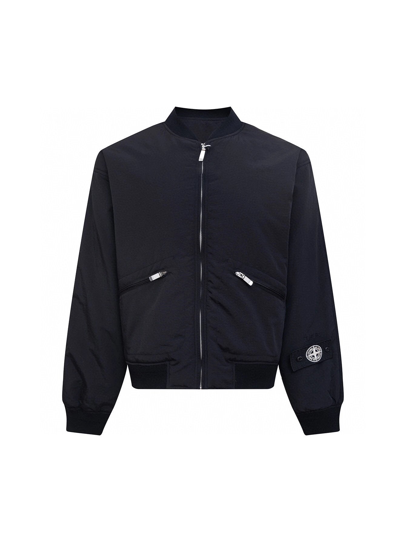 Stone Island Jackets Top Version Co-Branded Series Badge Embroidered Pilot Jacket Zipper Jacket