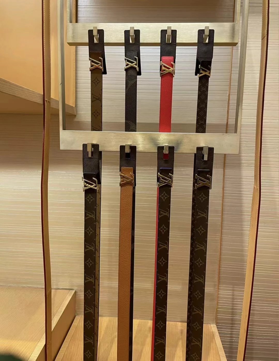 Louis Vuitton LV Belt Top version 【Counter Quality】Belt New Belt2.0cm Women's Belt Metal Buckle Women's Leather Belt with Classic Presbyopic Chessboard Grid Belt with Genuine Goods Packaging No Problem in and out of the Counter Versatile Casual Fashion Fo