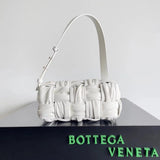 Bottega Veneta Women's Bag Top version Original Genuine Goods Leather Yang Mi Brick Underarm bag2022New Original Surrogate Shopping-Grade Large Plaid Woven Soft Lambskin Shoulder Bag Underarm Bag BRICKCASSETTE Underarm Bag Handbag Women's Bag