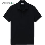 Lacoste T-shirtTop Version Men's Business Commute Classic Solid Color Casual Lapel Short Sleeve POLO Shirt
