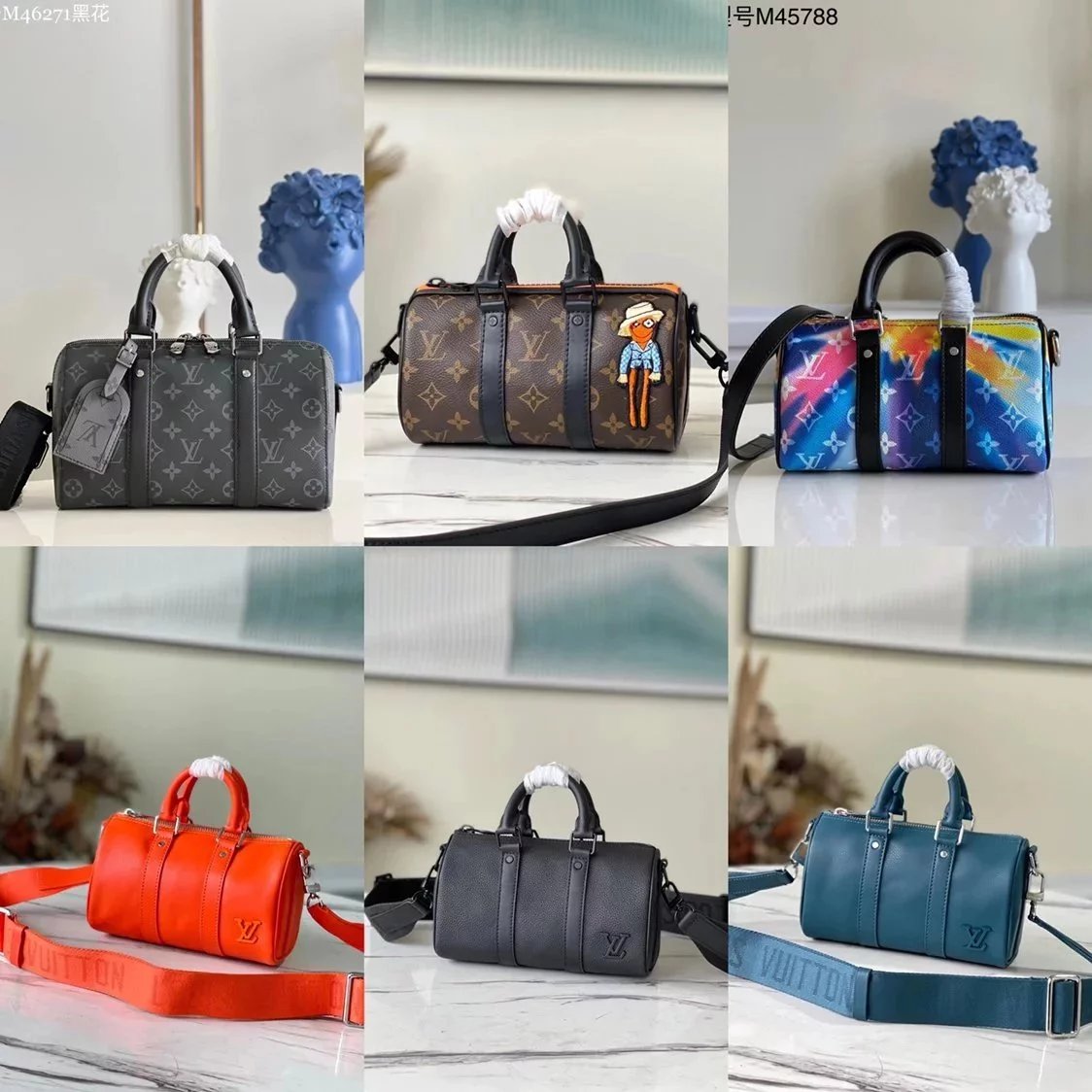 Louis Vuitton LV Women's Bag Top version zoooomwithfriends Series Doll Pillow Bag SPEED Series Zooo New MINI Scarecrow Handbag Pillow Bag Shoulder Bag Crossbody Bag keepallnanoM80201Mini21cM45947