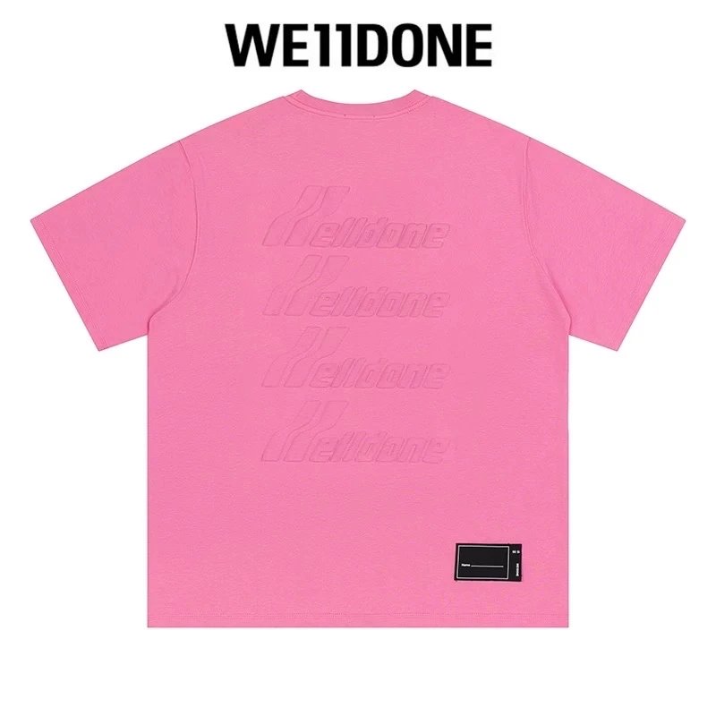 We11done T-shirt Top Spring and Summer New Large Letter Bullet Screen LOGO Simple Short Sleeve T T-shirt Loose Fashion Brand