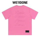 We11done T-shirt Top Spring and Summer New Large Letter Bullet Screen LOGO Simple Short Sleeve T T-shirt Loose Fashion Brand