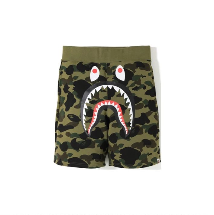 Bape Shorts Top Version Fashion Brand Shark Shorts Camouflage Men's and Women's Same Casual Five-Point Sports Pants