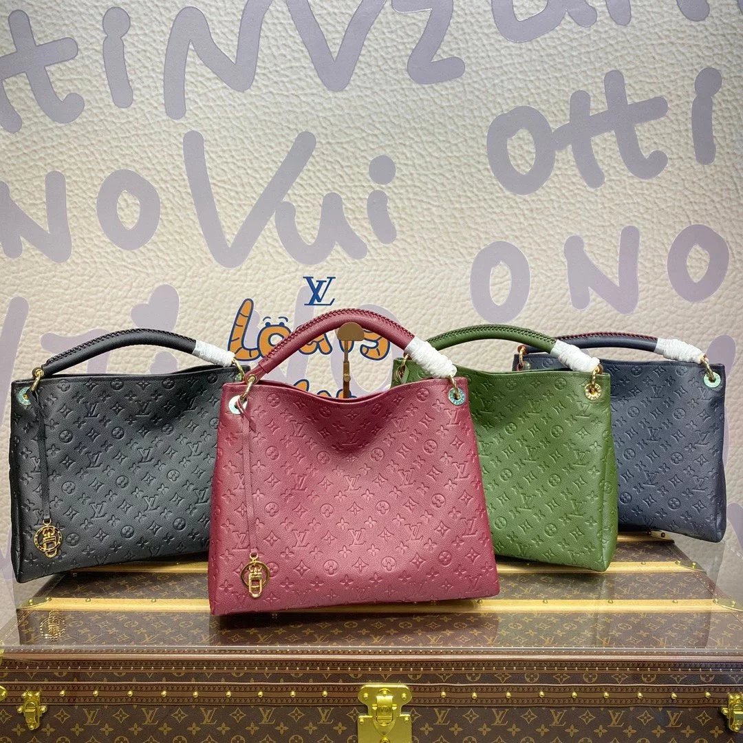 Louis Vuitton LV Women's Bag Top version 【Premium Original Leather】ARTSYMM Medium Handbag M43994Presbyopic Vintage Bag Shopping Bag Tote Bag ARTSY Medium Shopping Handbag M44010Snake M40249N41174Checkerboard M44869