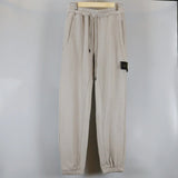 Stone Island Sweatpants Spring and Autumn New Solid Color Embroidery Compass Casual Jogger Pants Loose Terry Shorts