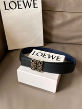 LOEWE Belt Top version Belt Genuine Cattlehide Leather Surface Original Single Original Single Double-Sided First Layer Original Cowhide4.0Men's Leather Belt Man's Belt Men's Belt Business Casual Pants Belt Men's Business Casual Belt Belt Men's High-End B