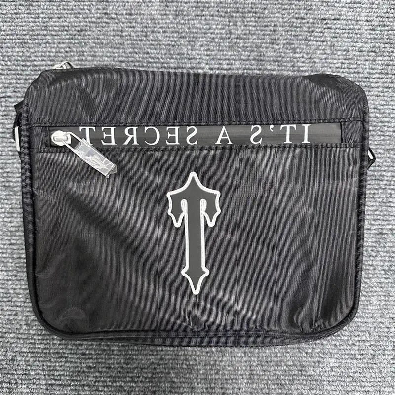 Trapstar Bag New Plastic Label Bag Tooling Style Crossbody Bag Storage Bag Versatile Canvas Bag Large Capacity Couple Same Style