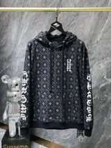 Chrome Hearts Hoodie Cross Hooded Sweater Loose Men's and Women's Zipper Hoodie