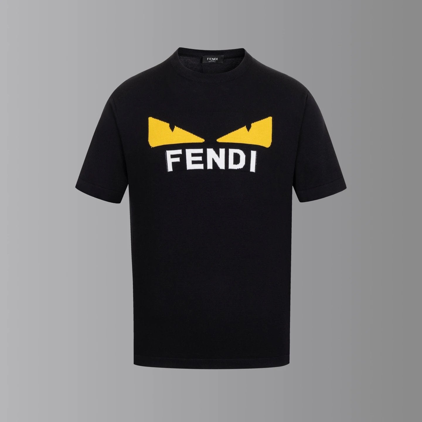 FENDI T-shirt Chest Little Devil Eye Embroidery logo round Neck Short Sleeve25ss New Pure Cotton Unisex Style T Casual T-Shirt Base Layer Shirt OS Loose Fit Half Sleeve Top Plus Size