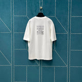 Balenciaga T-shirt Eco-friendly Pattern Print on the Chest logo round Neck Short Sleeve25ss New Pure Cotton Unisex Style T Casual T-Shirt Base Layer Shirt OS Loose Fit Half Sleeve Top Plus Size