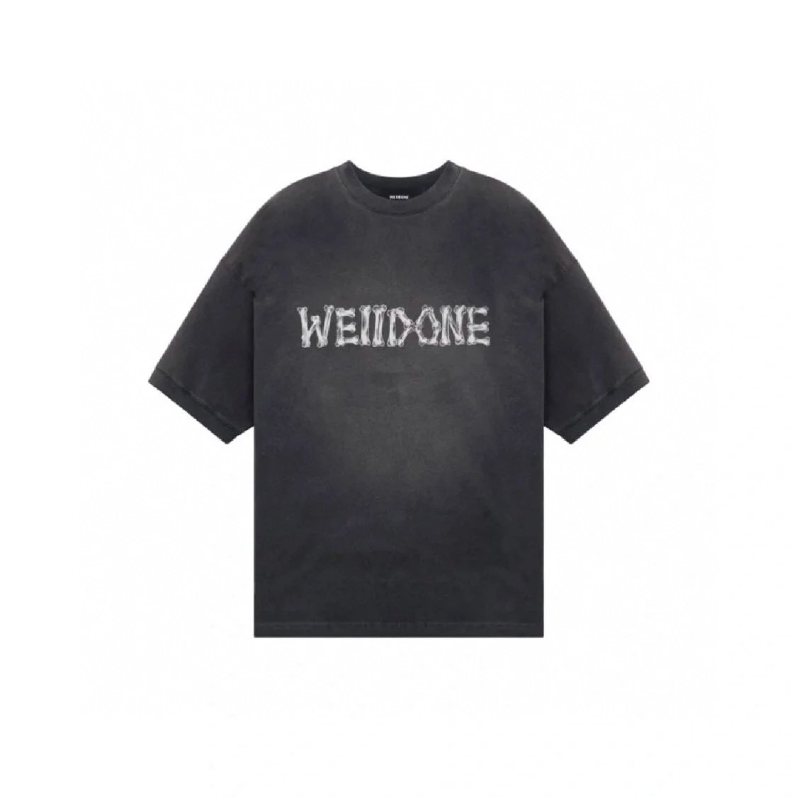 We11done T-shirt Top Version Gradient Tie-Dye Bone Feeling LOGO Letter Print Loose American round Neck Short Sleeve T T-shirt