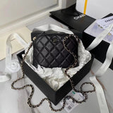 Chanel Women's Bag Top version 【Original Leather Super Quality】C Home New24s Shell Bag Caviar Cowhide Grain Little Shell Bag Chain Bag Crossbody Bag2024New Small Waste Bag Small Shell Original Sheepskin Fashion Women's Bag AP4000