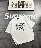 Arc'teryx T-shirt Chest Brand Print logo round Neck Short Sleeve25ss New pure cotton T Unisex T-Shirt OS Loose Fit Base Shirt Top Half Sleeve T-Shirt