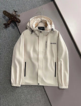 Balenciaga Jackets Chest logo Letter Embroidery Hooded Windproof Jacket Unisex