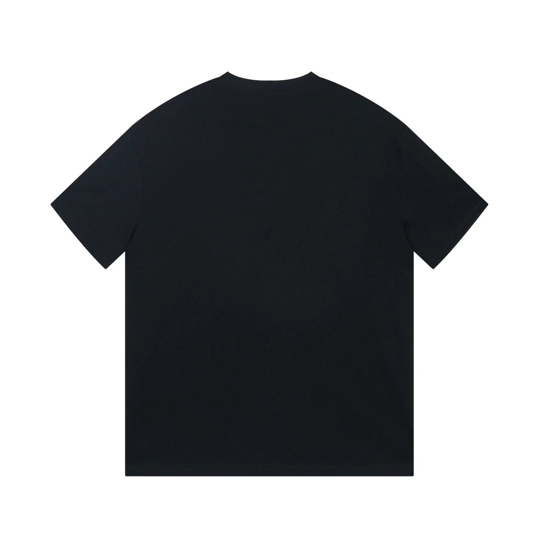 LOEWE T-shirt Gold embroidery on the chest is misaligned large logo round Neck Short Sleeve25ss New Pure Cotton Unisex Style T T-shirt OS Loose Fit Base Shirt G Home Top Half Sleeve T-Shirt