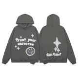 Broken Planet Market Hoodie American Fashion Brand Hip Hop Letters Printing plus Velvet Couple Models All-Match Hoodie-CY