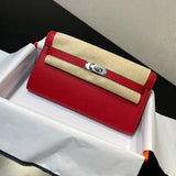 Hermes women's bag Top version hermeskellywoc2021New Second Generation Mini Kelly Bag togoWOC Import Epsom Women's Leather Shoulder Crossbody Bag