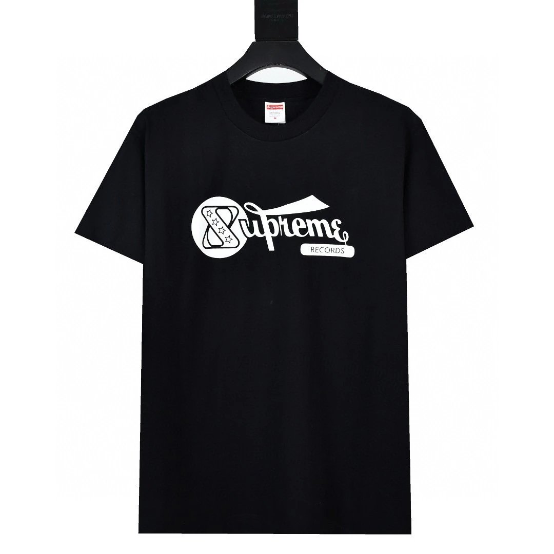 Supreme T-shirt Top Version Counter Same Style Pure Cotton Summer Men's and Women's Same Fashion Loose All-Matching2024New Short Sleeve T T-shirt