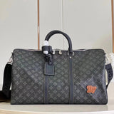 Louis Vuitton LV Travel Bag Top version Surrogate Shopping Version Original Leather2023New50cm Travel Bag Luggage Bag Business Trip Special Bag Handbag Shoulder Messenger Bag M46334M1uKeepall50Travel Bag Travel Bag