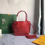 Goyard Bag Top version 【Original Leather Hardware】Gojia Classic mini Double-Sided Shopping Bag Tote Bag Vegetable Basket Vegetable Basket Bags mini Tote Bag Handbag Small Tote Bag Women's Bag