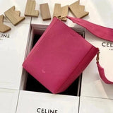 Celine women's bag Top version 【】SangleBucket Small Size Bucket Classic Lychee Grain Surface Cow Leather Wide Shoulder Strap Bucket Bag Shopping Bag Shoulder Women's Corssbody Bag