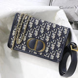 Dior Women's Bag Top version 【Version】Montaigne30Series Two-in-One Clutch2086Backpack Crossbody Bag Waist Bag Clutch Women's Bag