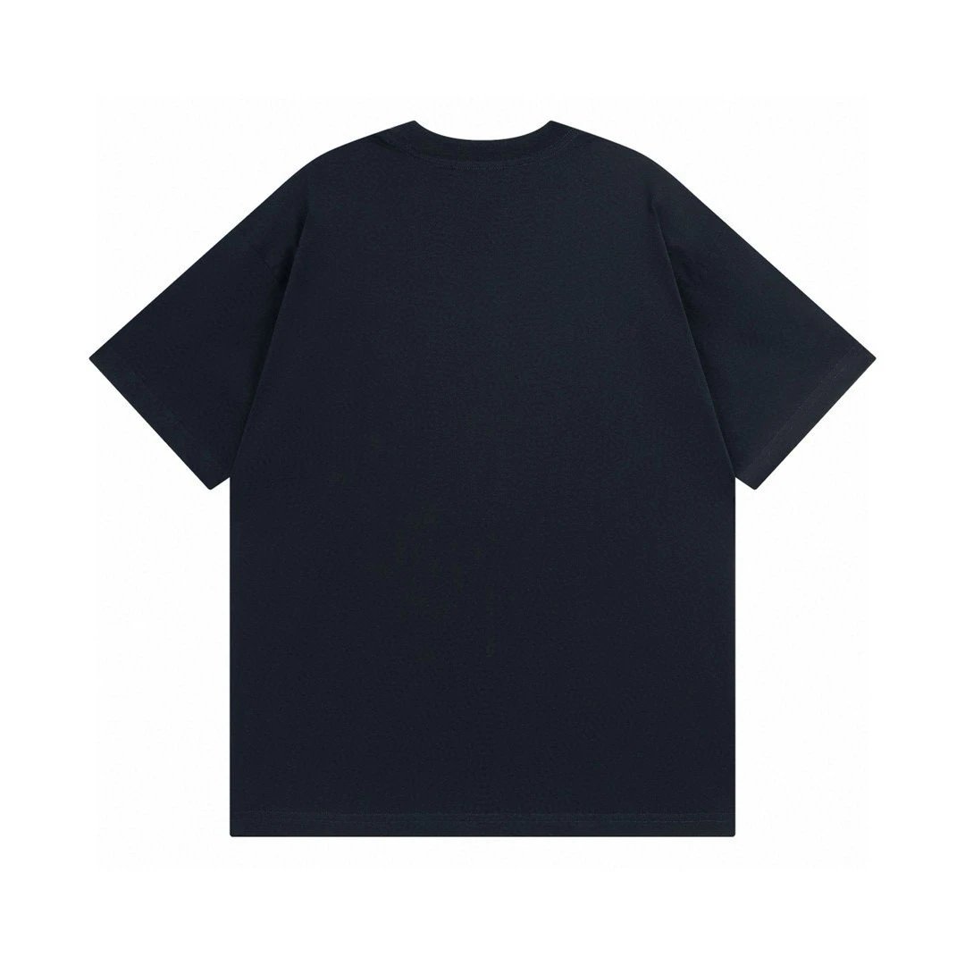 Balenciaga T-shirt 2025SS Classic Chest Logo Letter Embroidery Round Neck Short Sleeve T Unisex Sports Casual Versatile Short Sleeve T-Shirt
