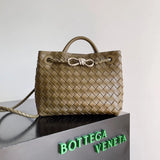 Bottega Veneta Women's Bag Top version 【Level Surrogate Shopping】Home New andiamo Handbag Woven Bag Horoscope Buckle Briefcase Large45cm Shopping Bag Tote Bag tote Bag Handbag Shoulder Crossbody Bag24New Women's Bag New Color Idle Style Square Pocket Bag