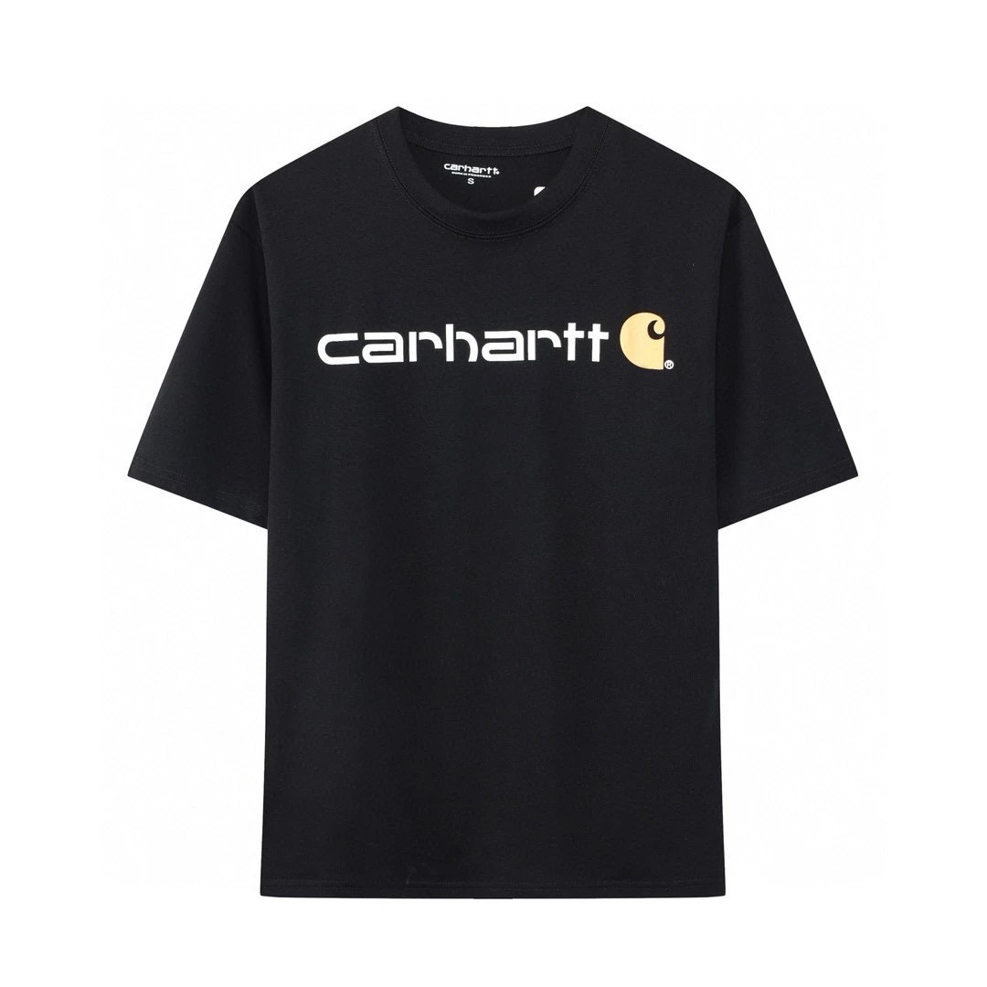 Carhartt T-Shirt Top Version Counter Same Style Pure Cotton Summer Men's and Women's Same Fashion Loose All-Matching2024New Short Sleeve T T-shirt