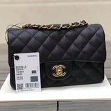 Chanel Women's Bag Top version 【Surrogate Shopping Version Genuine Goods Leather】l Classic CF Large Package mini20cm1116CF Fang Fat Flap Bag Original Sheepskin Women's Bag Chain Bag Crossbody Bag Caviar Cowhide CF20cm