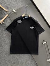 PRADA T-shirt Chest Letter Pattern Print logo round Neck Short Sleeve25ss New Pure Cotton Unisex Style T T-shirt OS Loose Fit Base Shirt Top Half Sleeve T-Shirt