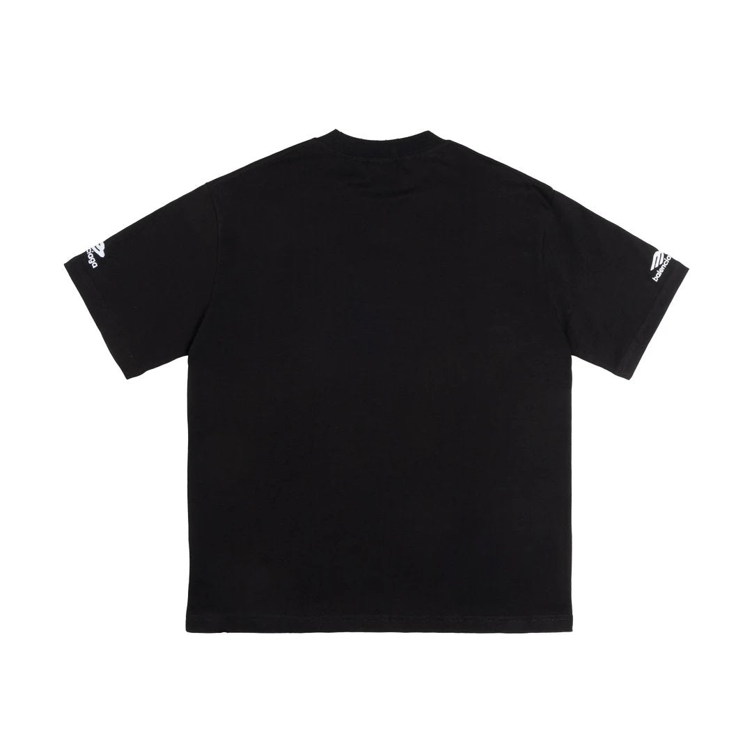 Balenciaga T-shirt English Letters logo Embroidery3m Ski Series Embroidered Crew Neck Short Sleeve T Unisex T-Shirt os Drop Shoulder Loose Fit