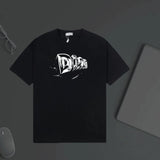 Dior T-shirt Front Chest 3D Black and White Letter Print logo round Neck Short Sleeve25ss New Pure Cotton Unisex Style T T-shirt OS Loose Fit Base Shirt Top Half Sleeve T-Shirt