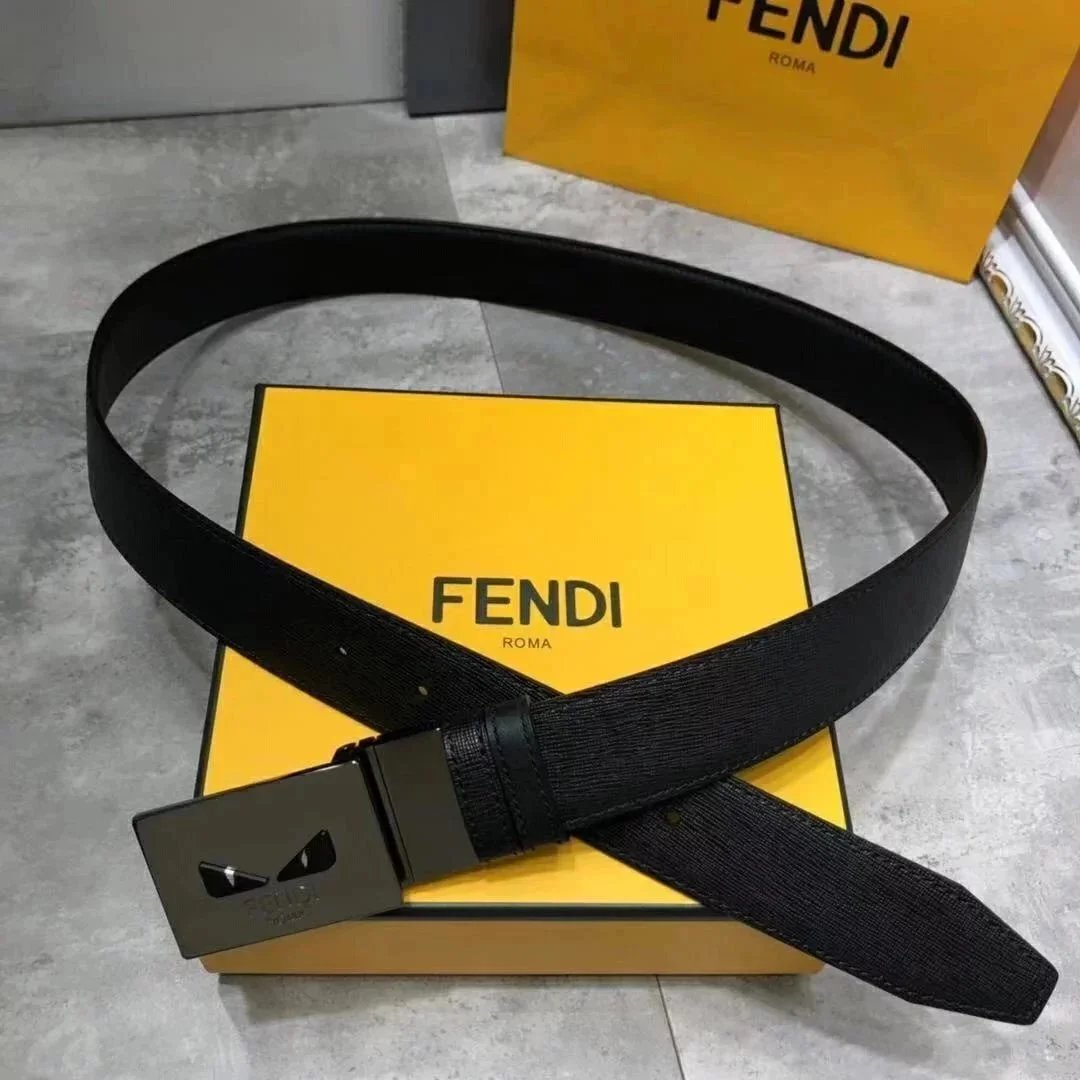 FENDI Belt Top version New Belt Men's Business Casual Men's and Women's Fashion All-Match Little Monster Belt