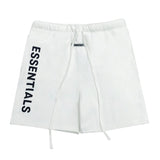 ESSENTIALS Shorts Top Version Double-Line Cropped Pants High Street Casual Sports Shorts Loose Men's Fashion